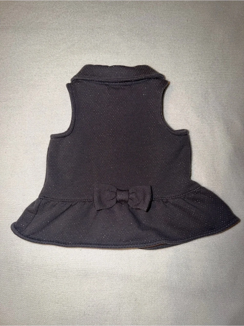 Gymboree Girls' Sparkle Peplum Vest - Gray